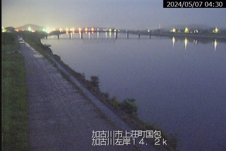兵庫県の河川ライブカメラ｢加古川 加古川市上荘町国包｣のライブ画像