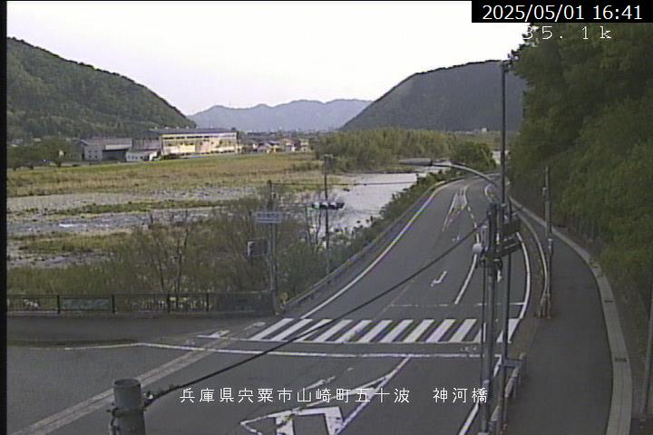 神河橋の現在の河川状況