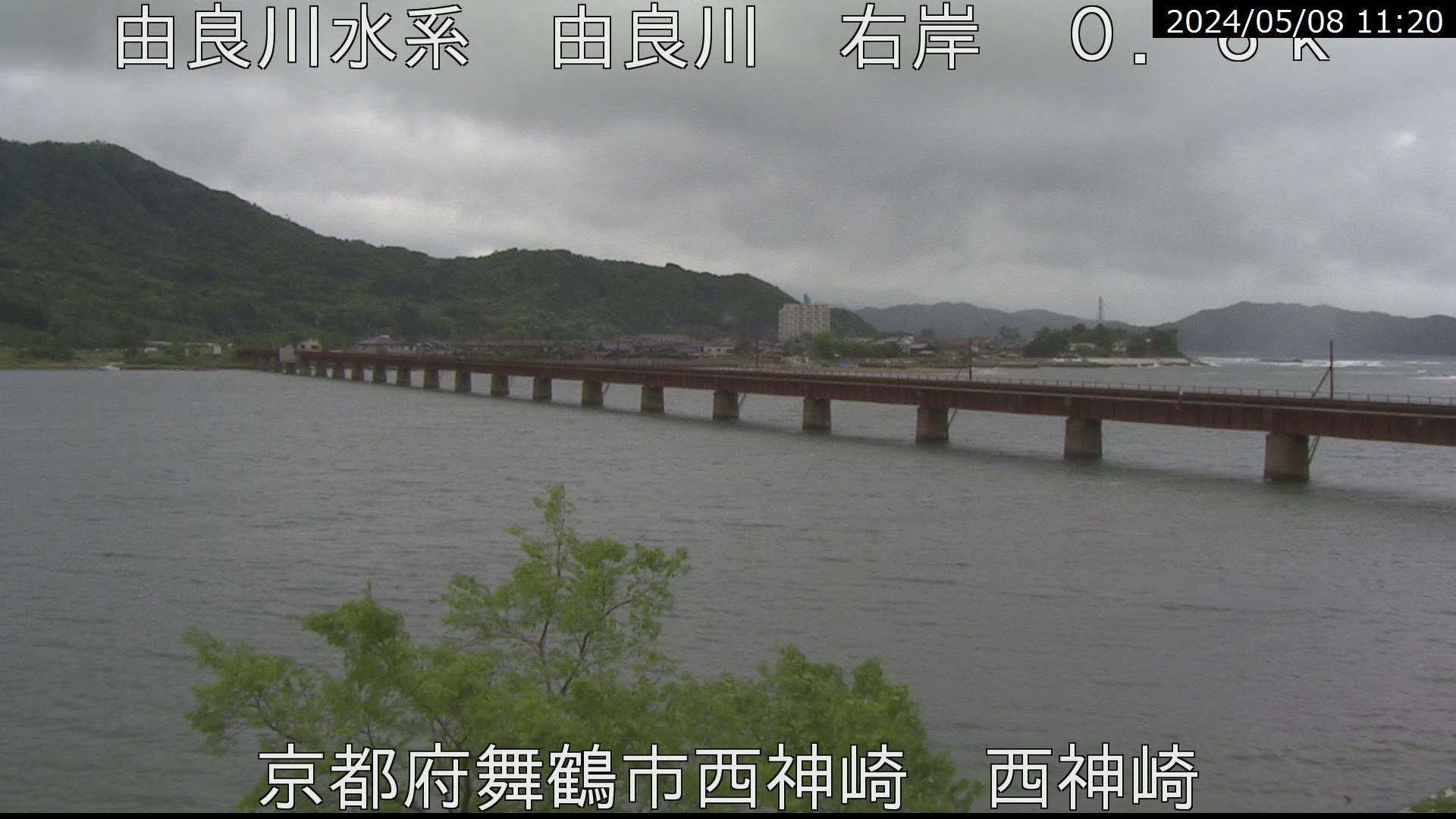 京都府の海ライブカメラ｢８由良川河口②右岸｣のライブ画像