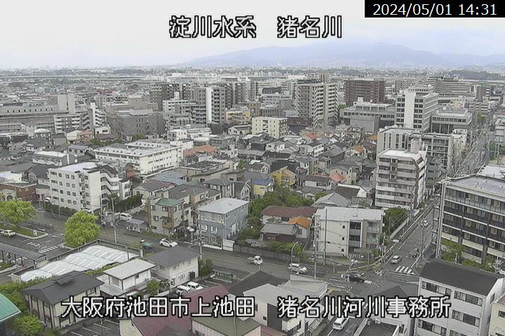 大阪府の街ライブカメラ｢池田市 池田市民病院付近｣のライブ画像