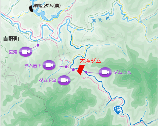 大滝ダムライズカメラ地図