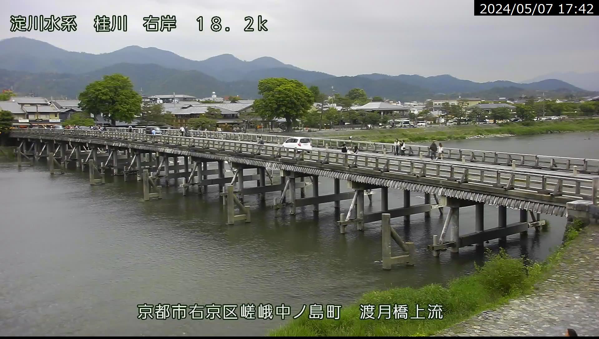 嵐山渡月橋(右岸)の画像